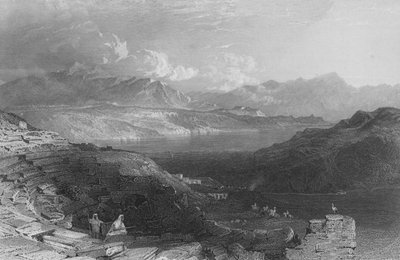 Lake of Tiberias, or Sea of Galilee by Thomas Allom